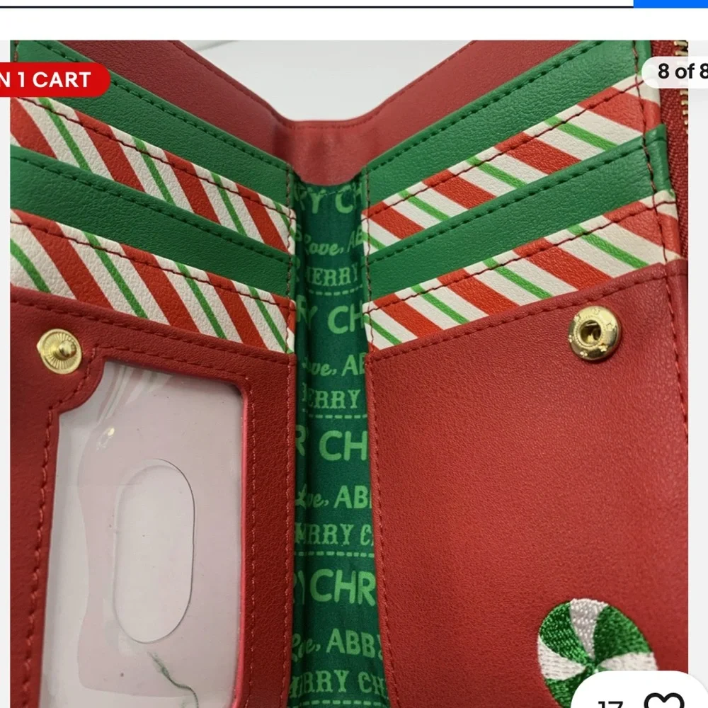 Loungefly Sesame Street Cream Character Wallet Christmas design